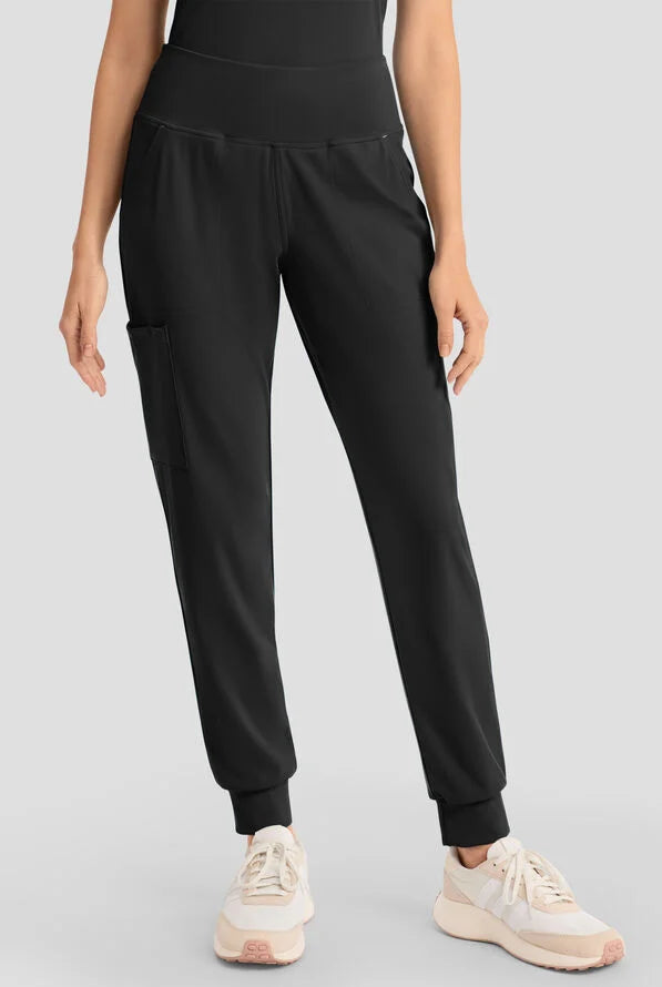 Cherokee Achieve Women's 5-Pocket Cargo Jogger Knit Scrub Pants