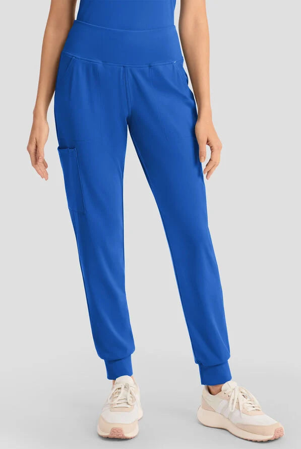 Cherokee Achieve Women's 5-Pocket Cargo Jogger Knit Scrub Pants