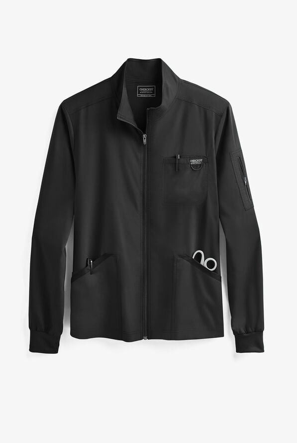 Cherokee Workwear Revolution Men's 5-Pocket Zip Front Scrub Jacket