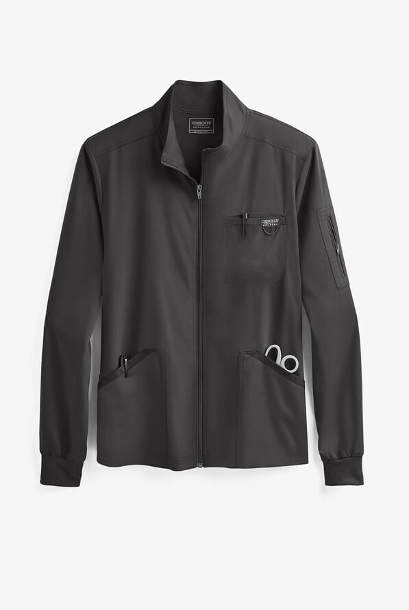 Cherokee Workwear Revolution Men's 5-Pocket Zip Front Scrub Jacket