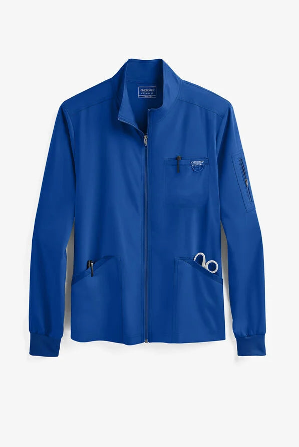 Cherokee Workwear Revolution Men's 5-Pocket Zip Front Scrub Jacket