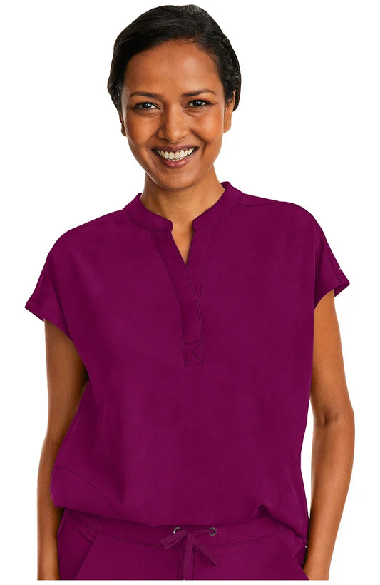 Healing Hands Purple Label Mandarin Collar Top