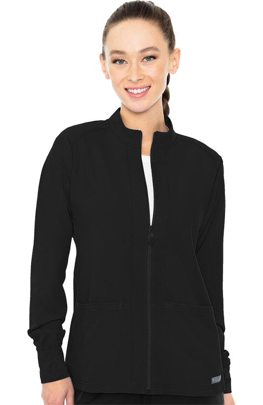 Med Couture Insight Women's 3-Pocket Zip Front Warm Up Scrub Jacket