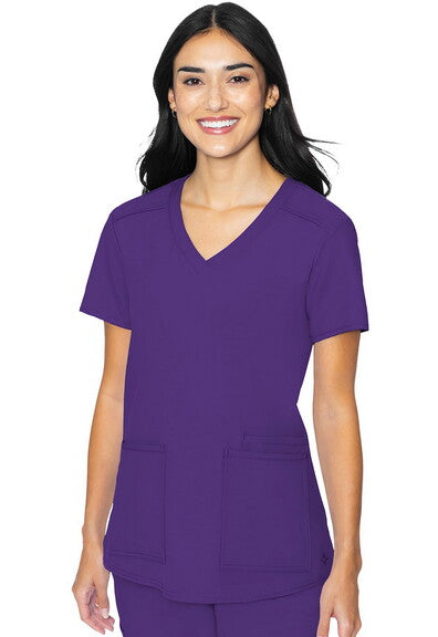 Med Couture Insight Women's 4-Pocket V-Neck Scrub Top