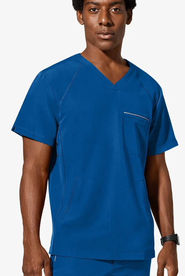 Healing Hands 360 Spencer Men's 1-Pocket STRETCH V-Neck Scrub Top